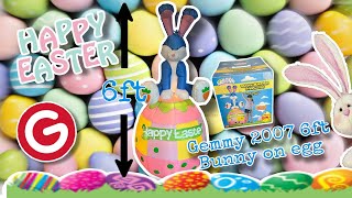 Famous Gemmy 2007 6 ft tall Bunny on egg Easter Airblown Inflatable Net Worth