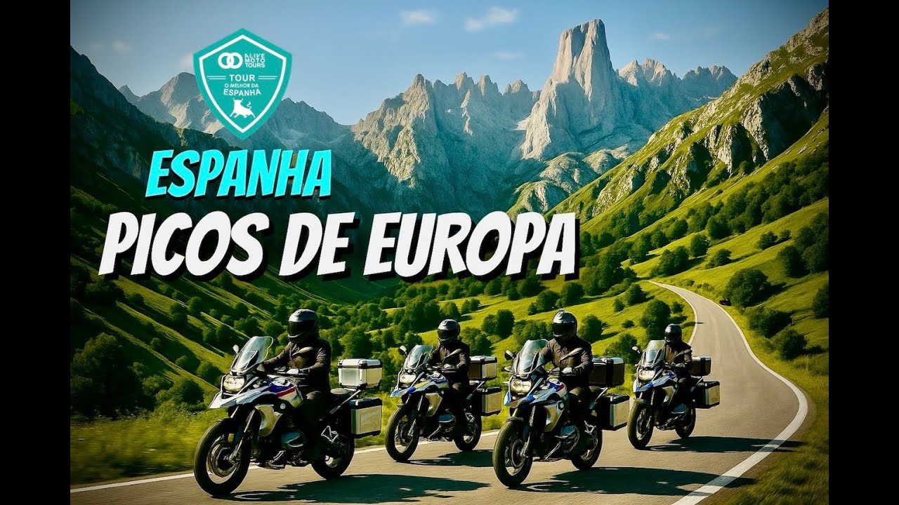 PAMPLONA A PICOS DE EUROPA - Cangas de Onís: Uma Viagem de Moto pela Espanha - 4K - ALIVE MOTO TOURS