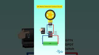 DC Motor Direction Control Circuit Using Relay &amp; Switch | Forward Reverse Motor Control DIY