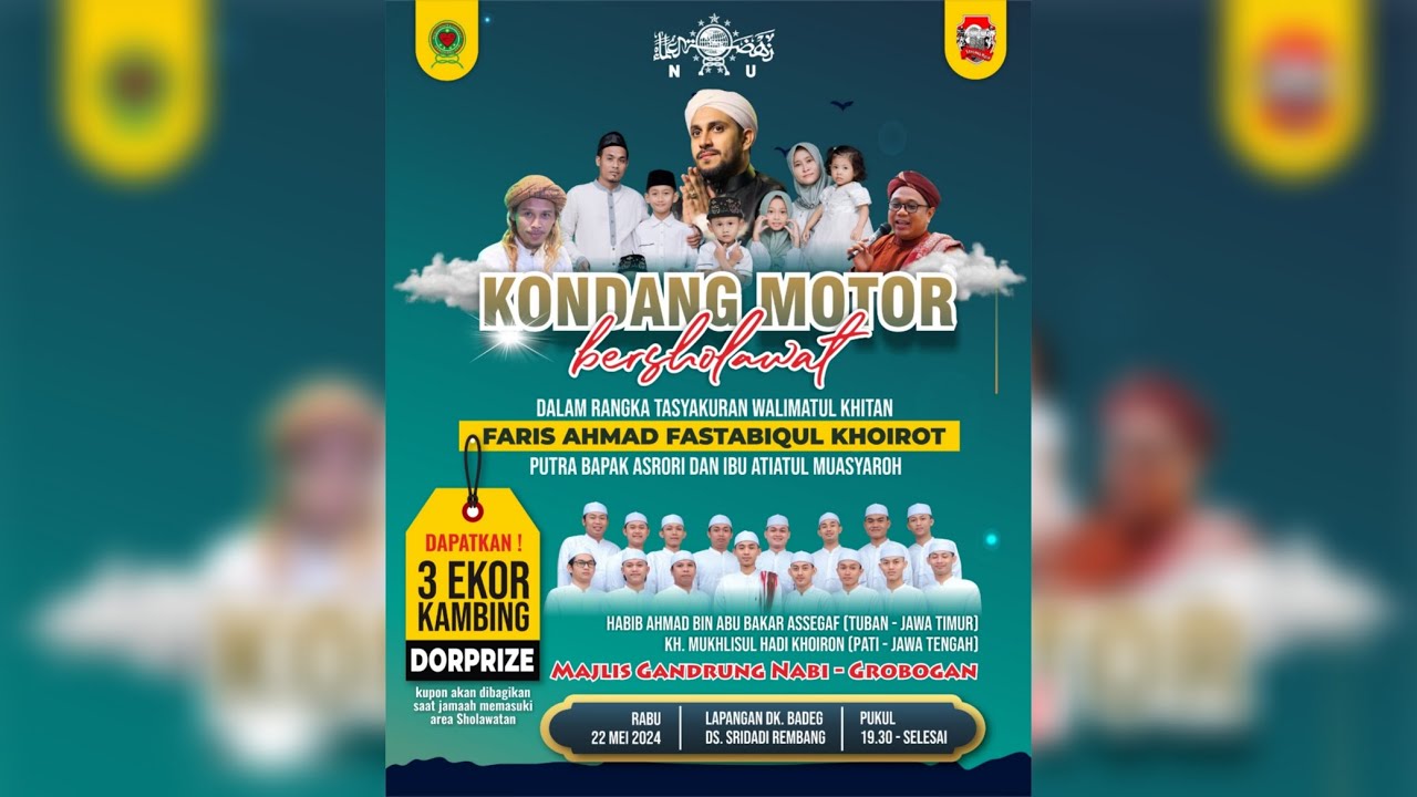 🔴🔵[LIVE] KONDANG MOTOR BERSHOLAWAT||TASYAKURAN WALIMATUL KHITAN FARIS AHMAD FASTABIQUL KHOIROT