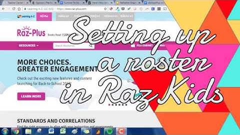 Settings up a roster in RazKids - WeGoTech