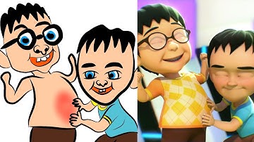 Goyang Upin Ipin Funny Drawing Meme | Upin & Ipin Funny Meme Cartoon