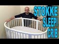 Assembling a STOKKE SLEEPI Crib in 28 minutes! (Time Lapse) -  Assembly and Review - Clueless Dad