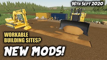 NEW MODS / WORKABLE BUILDING SITES? / Farming Simulator 19 PS4 FS19 (Review) 16th Sept 2020.