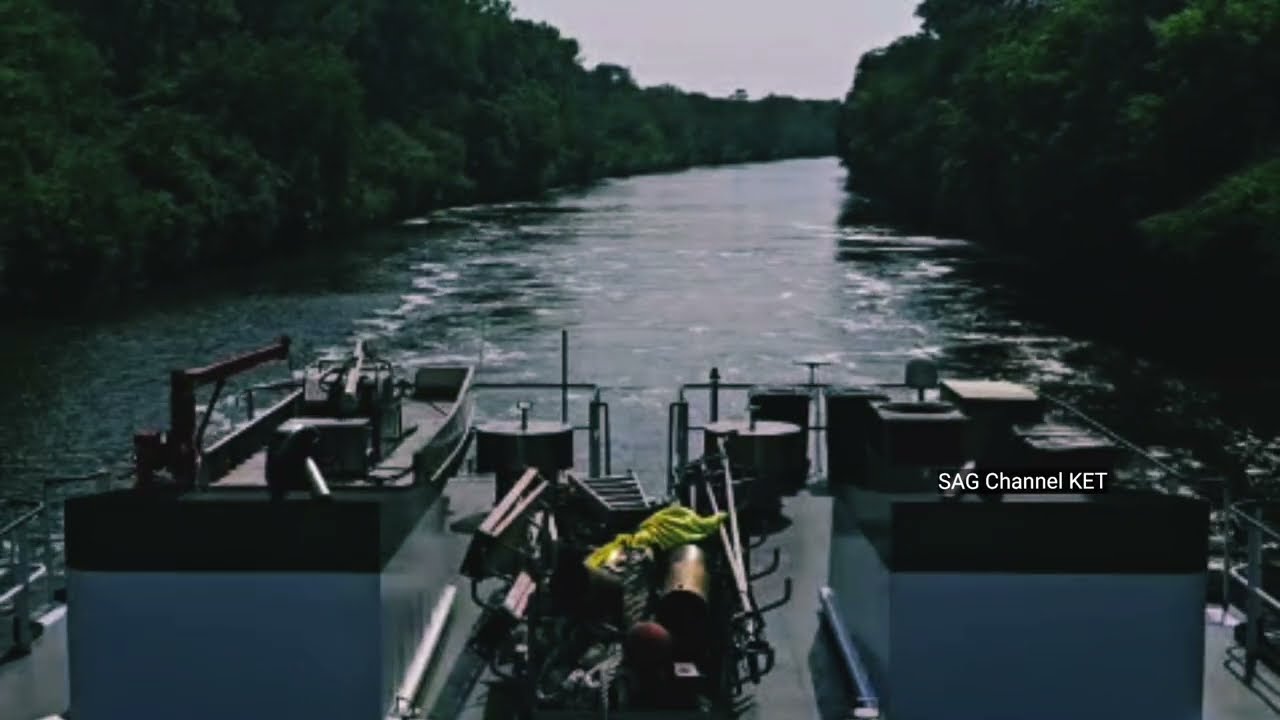 turning up out the Chicago Sanitation Ship Channel into the Calumet  Sag Channel.