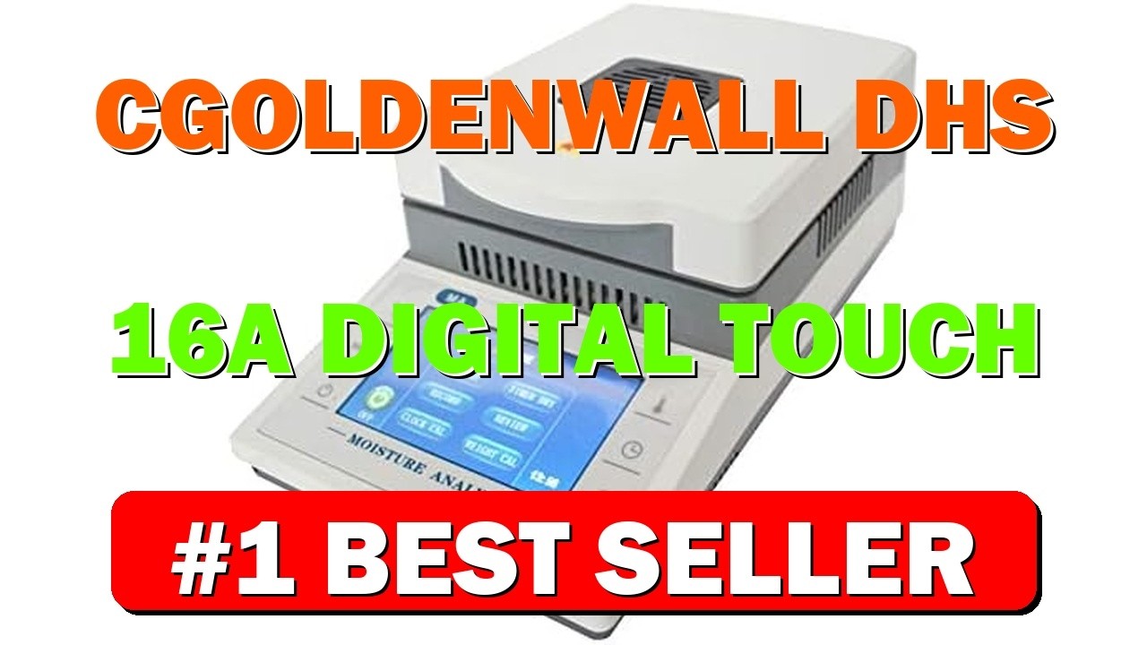 CGOLDENWALL DHS 16A Digital Touch screen Fast Lab Moisture analyzer tester Halogen mois -