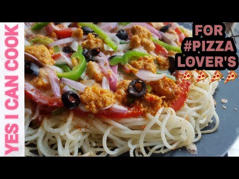 Spaghetti Pizza / Noodles Pizza (Ramadan Special ) by YES I CAN COOK