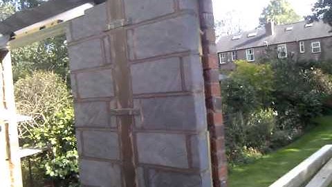 wind break built into wall, wall plate height