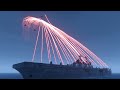 Warship C-RAM CIWS vs MiG-29 - Phalanx CIWS Shooting Down Jet Fighters - Simulation