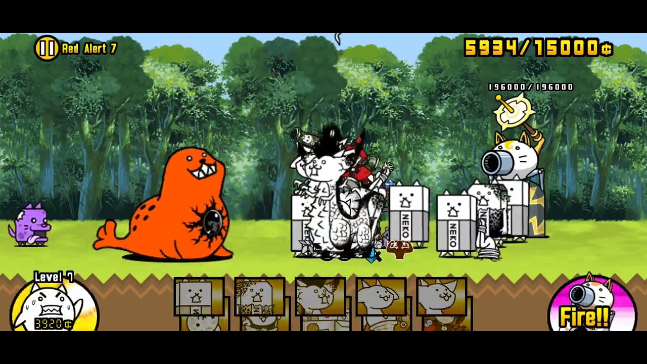 Battle Cats Red Alert 7 - Baron Seal Strikes! Stage 7 - YouTube