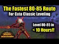 The fastest 8085 leveling route in cata classic