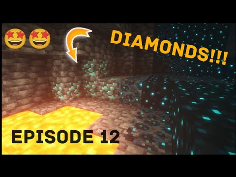 I FINALLY FOUND DIAMONDS!!! Minecraft survival series episode 12 - YouTube
