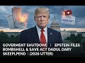Government Shutdown | Epstein Files | Bombshell & SAVE Act Drama Explode! (2026 Update)
