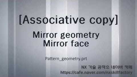 4-8 NX Mirror geometry,Mirror Face