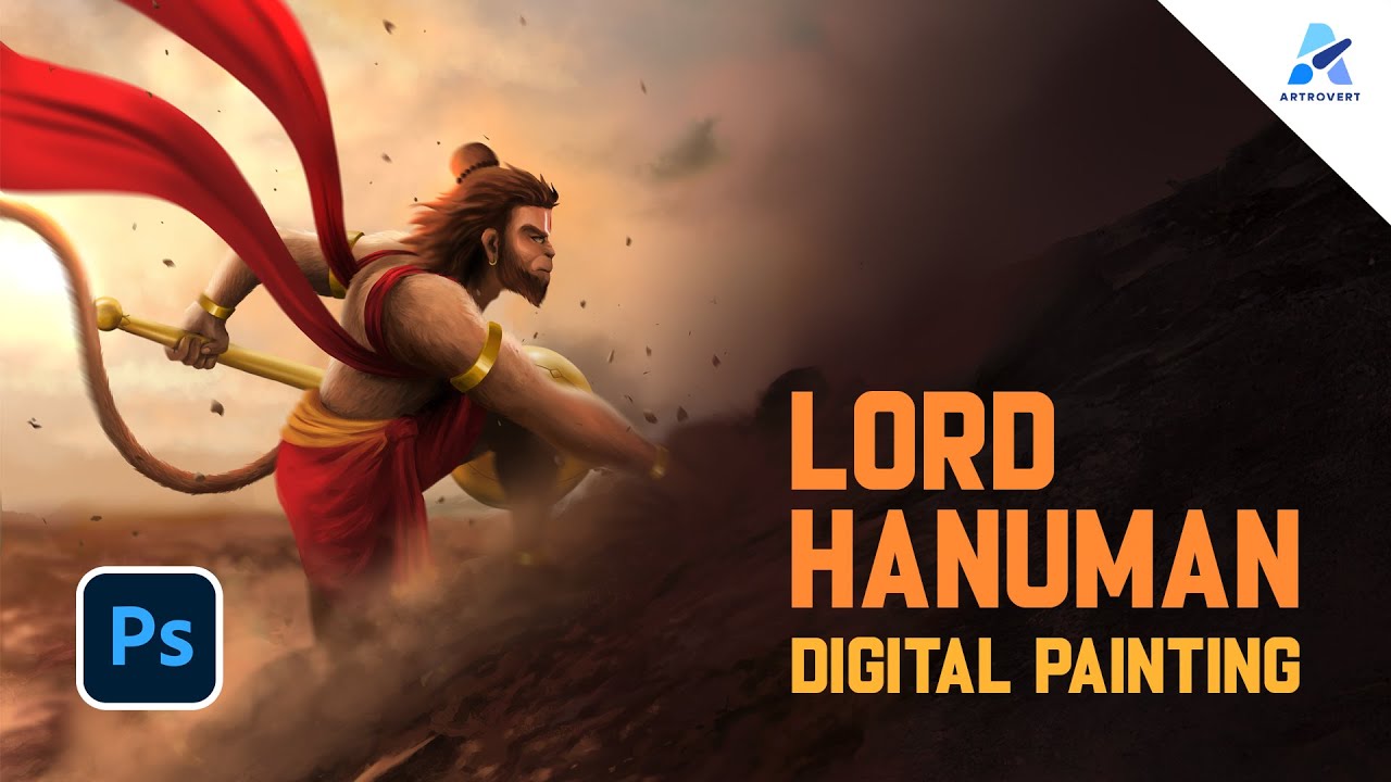 Lord Hanuman | Digital Painting Series #1