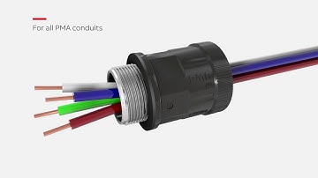 ABB PMAFIX Pro fitting and PMAFLEX multilayer conduit