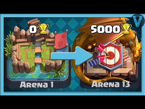 Видео: От 0 до 5000 кубков! Как быстро пройти Клеш Рояль? / Clash Royale