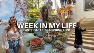 WEEK IN MY LIFE | east coast trip, happy hour at home, & does this happen to anyone else?! | vlog