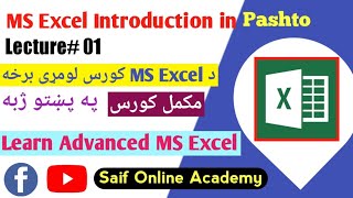Introduction To MS Excel In Pashto | Advanced MS Excel In Pashto Language |ايکسل کورس په پښتو ژبه MS screenshot 2