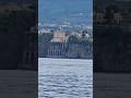 Cruising past Sorrento on the Amalfi Coast of Italy. The Tranquil Beauty of Land meets the Calm Sea.