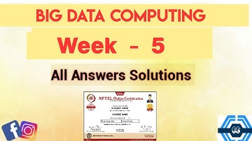 Big Data Computing | Week 5 Answers 2023 | NPTEL ||
