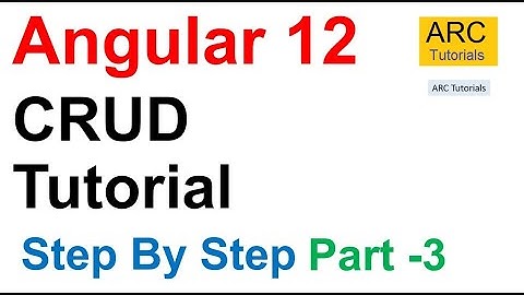 Angular 12 CRUD with Web API Tutorial Part #3 | Angular Material 12 CRUD Step By Step