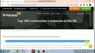 Top 100 Construction Companies in the UK