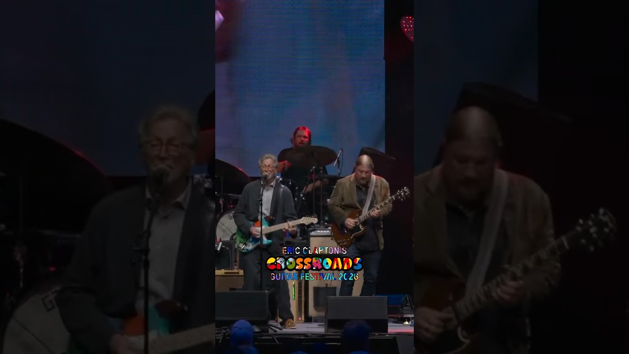 Eric played the electric version of “Layla” with @TedeschiTrucksBand at @CrossroadsGuitar