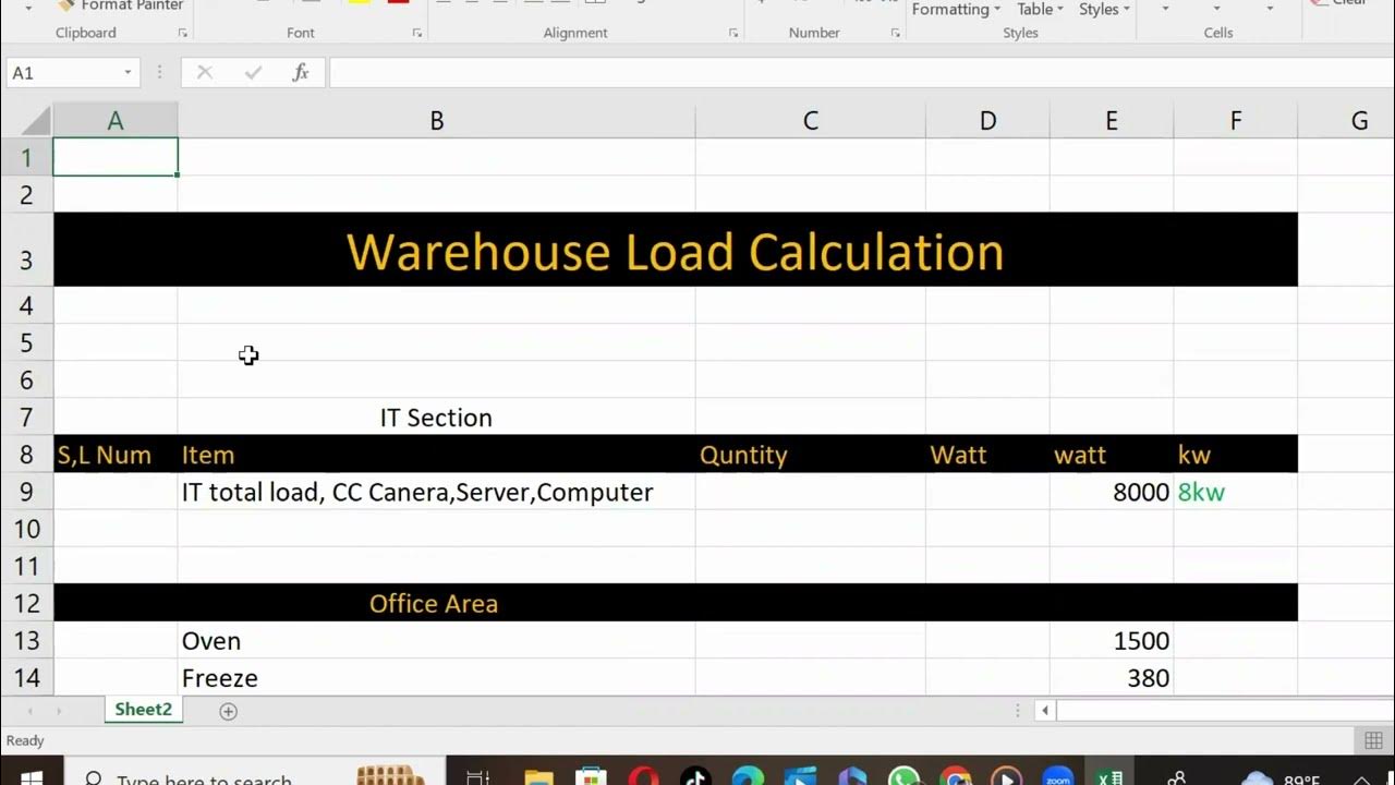 Industrial Electrical Load Calculation YouTube