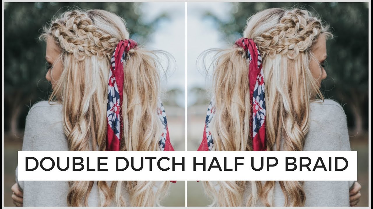 EASY HALF UP DOUBLE DUTCH BRAID HAIR TUTORIAL | Sass & Braids
