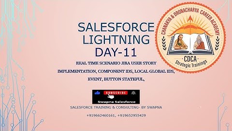 11Lightning Aura LWC | Realtime Scenario Jira User Story | Component Ids| Local Global Ids | Event |