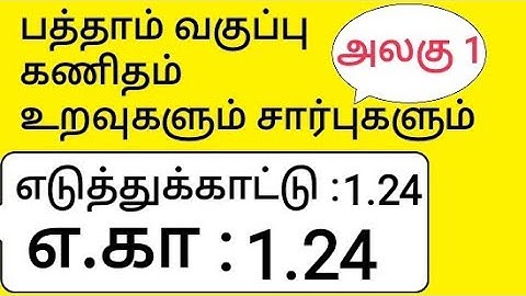 10th Maths Tamil Medium Chapter 1 Relations and Functions Example 1.24