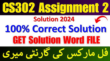 Cs302 Assignment 2 2024 | CS302 Assignment 2 solution 2024 | cs302 assignment 2 solution spring 2024