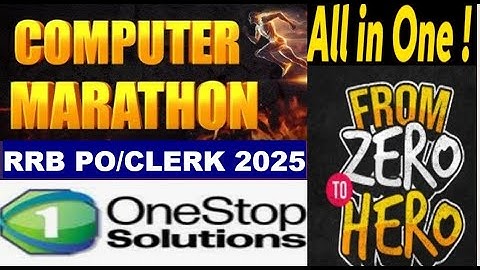 Computer Awareness Marathon 2025 | Top 400+ Most Expected MCQs for IBPS RRB PO CLERK RBI Bank Exams.