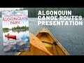 Prsentation des itinraires de canotage algonquins