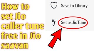 How to set Jio caller tune free in Jio saavan screenshot 2