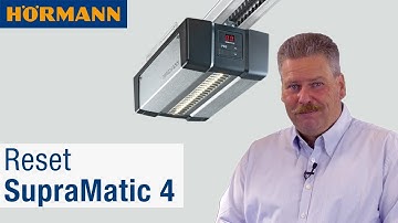 Garagentor-Antrieb SupraMatic 4 auf Werkseinstellung zurücksetzen | Hörmann