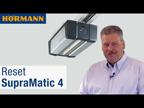 Garagentor-Antrieb SupraMatic 4 auf Werkseinstellung zurücksetzen | Hörmann