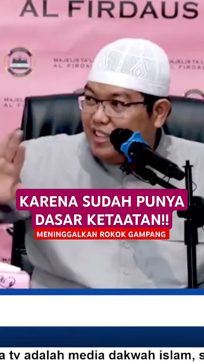 MENINGGALKAN ROKOK GAMPANG - Ustadz Dr. Firanda Andirja, Lc., M.A