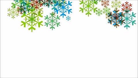 Colorful Snowflakes Sparkling Loop Background Christmas| Free HD Stock Footage