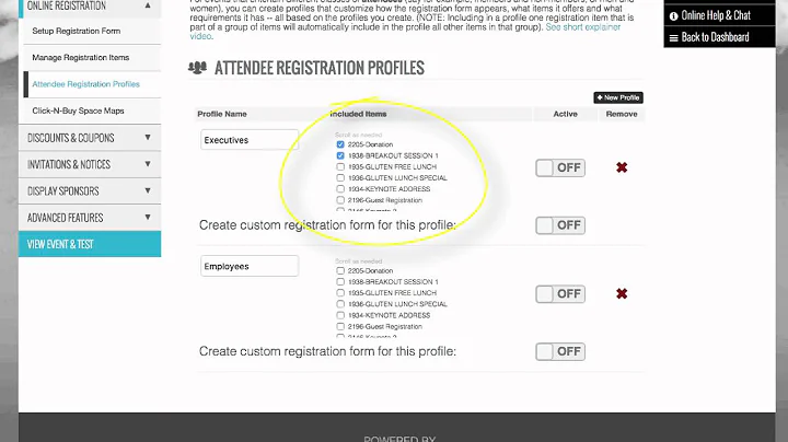 Registration Profiles