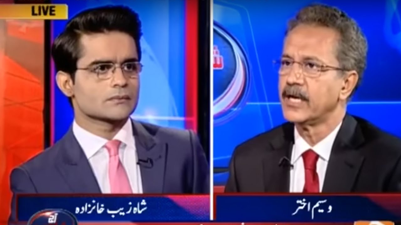 Mayor Karachi Wasim Akhtar Speaks Up - Aaj Shahzaib Khanzada Ke Sath - 18 November 2016 - Geo News