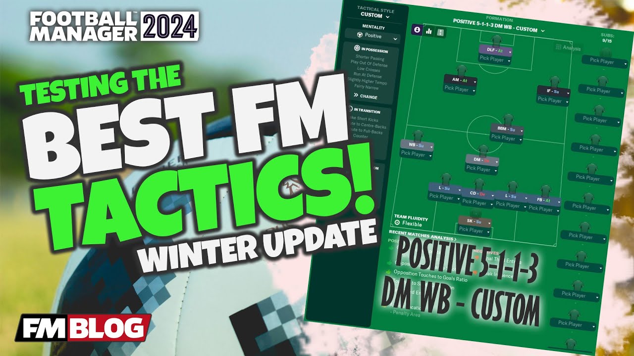 POSITIVE 5-1-1-3 DM WB | Testing the Best FM24 Tactics | Football ...