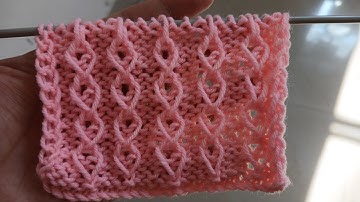 Easy 4 rows repeat knitting pattern for sweater/cardigan/tops etc. Beginners friendly pattern.