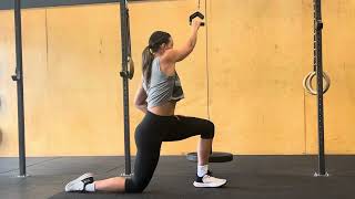 KJ Half Kneel SA Cross Lat Pull Down