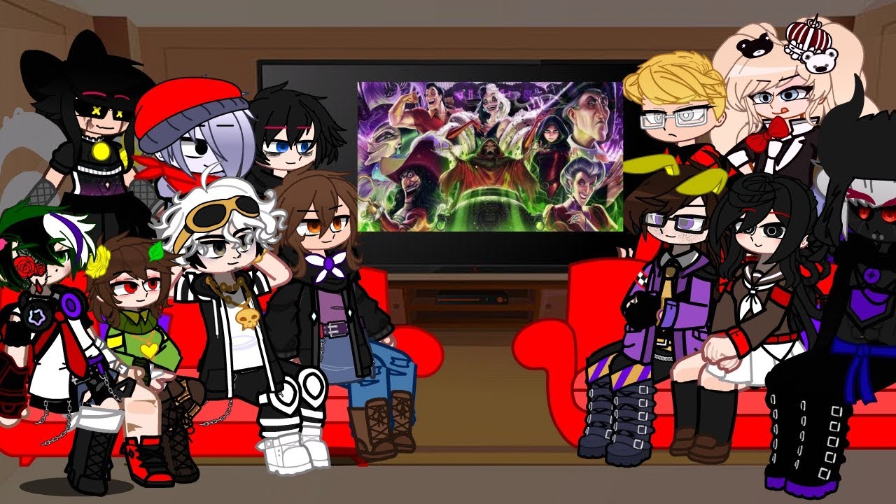 (Remake)Evil characters react Villains 2||Multifamdom au||No English(🇭🇲)||Parte 1