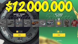 Spending $12,000,000 on RP/Secret Tickets in Grand RP