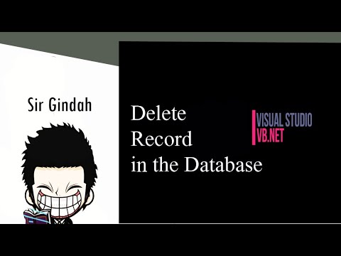 vb/ms access 4:delete record in database