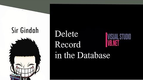 vb/ms access 4:delete record in database