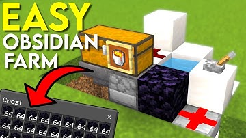 EASY 1.19+ OBSIDIAN FARM For Minecraft Bedrock MCPE 2022